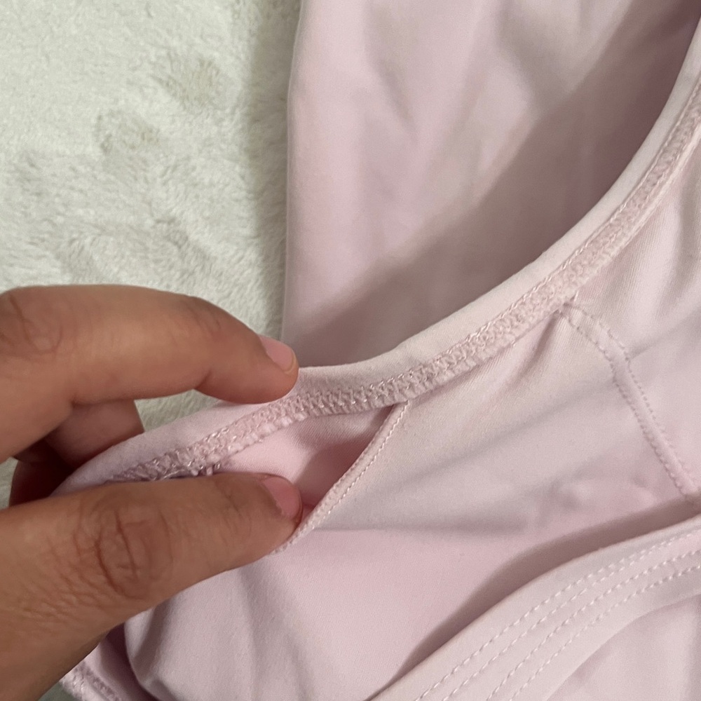 Keep that pump Pink Racerback Ruched Dress - Picture 5 of 6